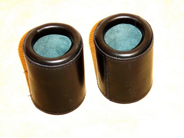 Leather Dice Cups, Round Classic 